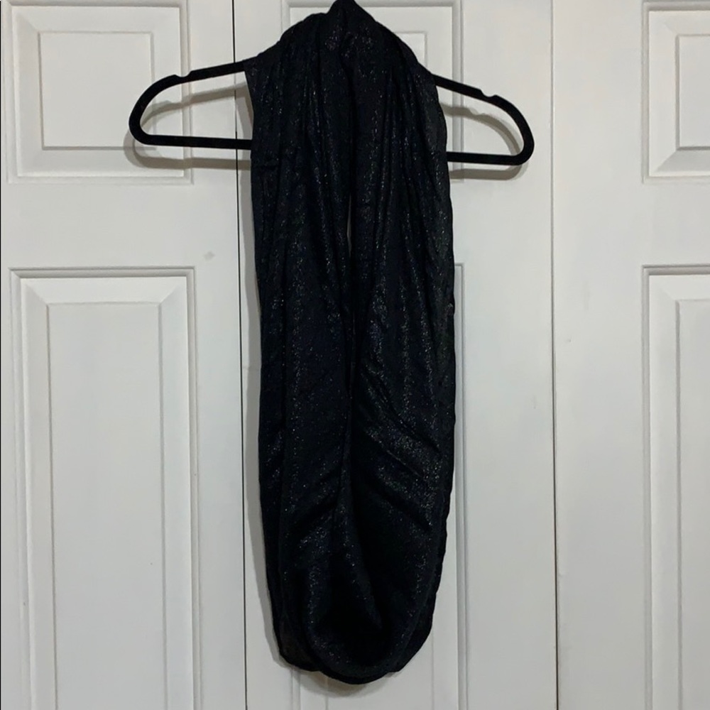 Express Black and Silver Glitter Scarf